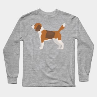 Beagle Dog Standing Long Sleeve T-Shirt